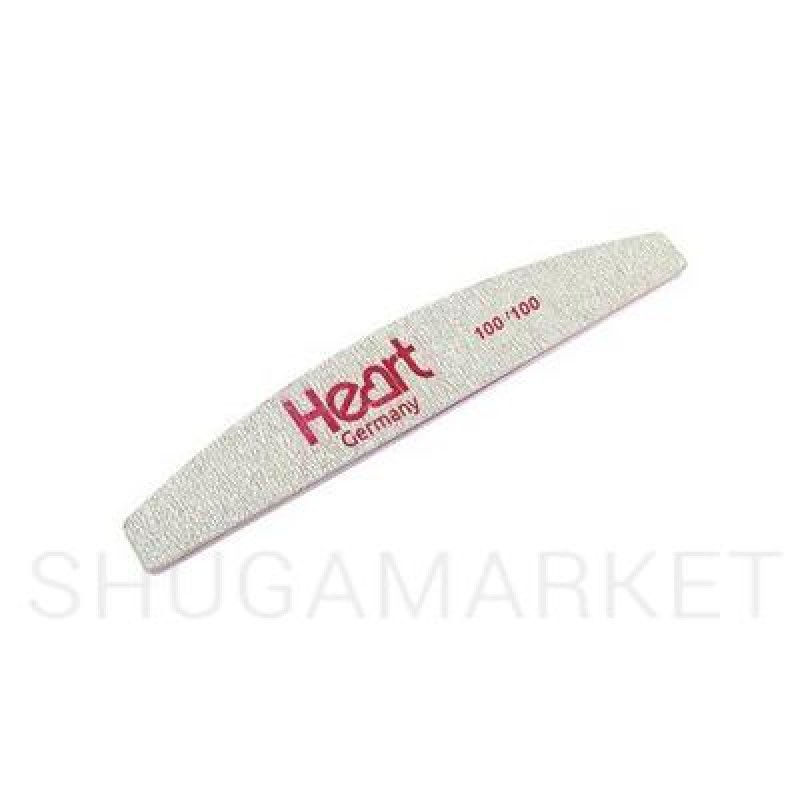 Пилка для ногтей HEART Half, 100/100